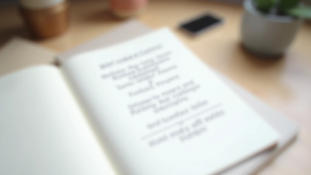 Gros plan sur une page de journal avec une phrase écrite en lettres grandes et claires, stylo posé à côté