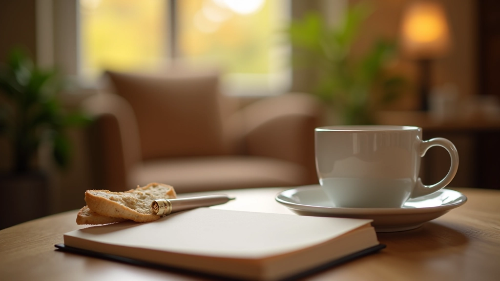 Matin paisible avec café et journal dans un intérieur belge moderne